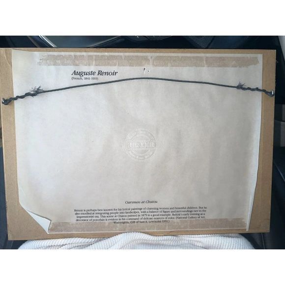 Mini Gallery Collectibles Art/Reprints Auguste Renoir Print /Painting In Frame - Picture 2 of 2